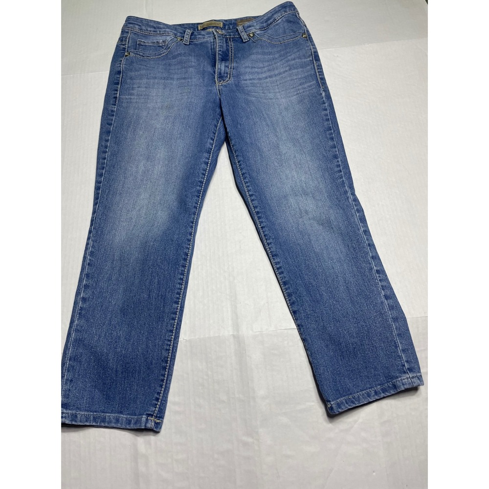 Nine West Vintage America Collection Jeans Womens‎ 10/30 Blue Straight Leg Denim